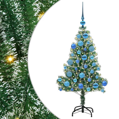 Artificial Christmas Tree Snow Flocked with LED Light 120 cm