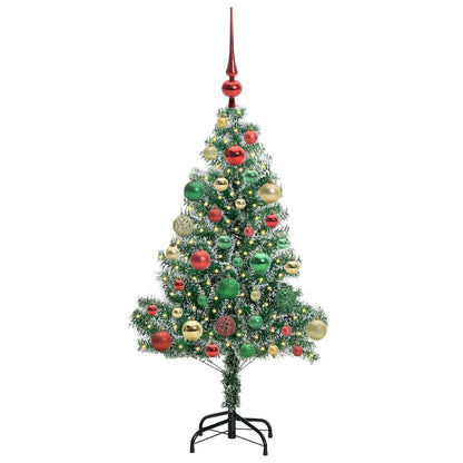 Artificial Christmas Tree Snow Flocked with LED Light 120 cm