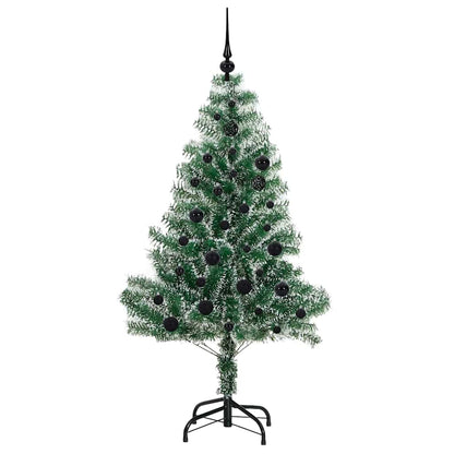 Artificial Christmas Tree Snow Flocked with LED Light 150 cm