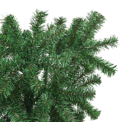 Upside-down Artificial Pre-lit Christmas Tree with Ball Set