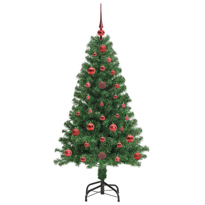 Artificial Christmas Tree with 150 LEDs with Stand Green 120 cm