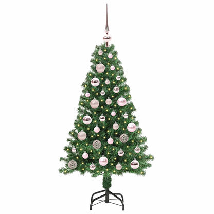 Artificial Christmas Tree with 150 LEDs with Stand Green 120 cm
