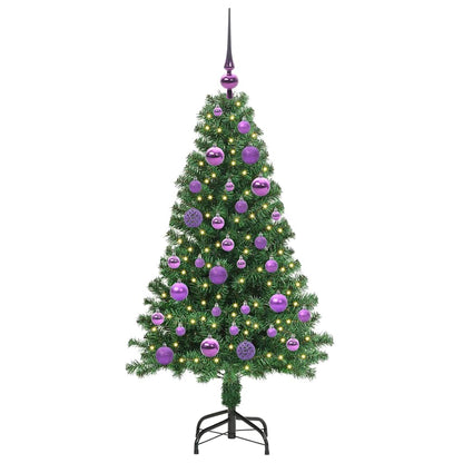 Artificial Christmas Tree with 150 LEDs with Stand Green 120 cm
