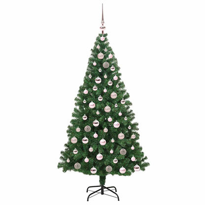 Artificial Christmas Tree with 300 LEDs with Stand Green 180 cm