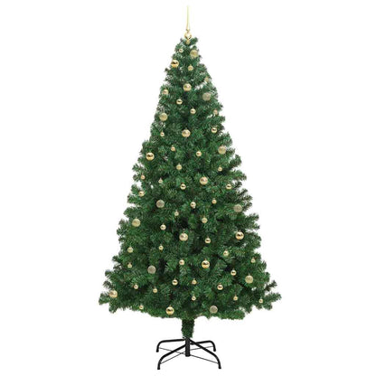 Artificial Christmas Tree with 300 LEDs with Stand Green 240 cm