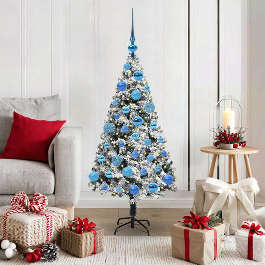 Artificial Christmas Tree with 150 LEDs with Stand Green 120 cm