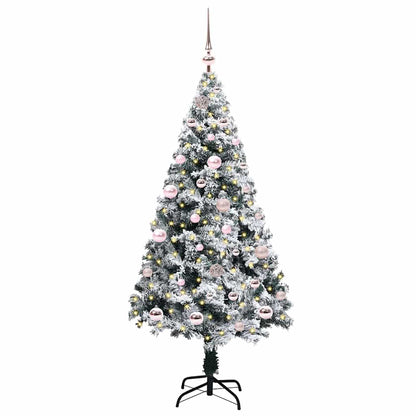 Artificial Christmas Tree with 150 LEDs with Stand Green 150 cm