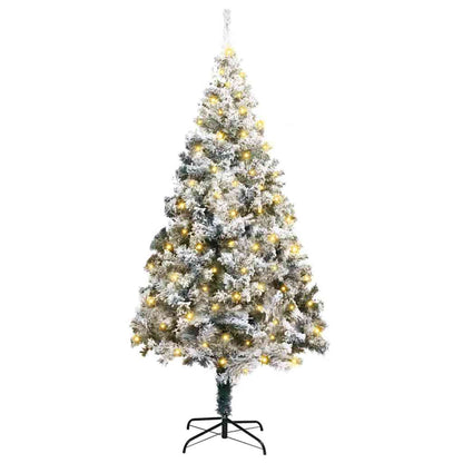 Artificial Christmas Tree with 300 LEDs with Stand Green 180 cm