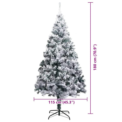 Artificial Christmas Tree with 300 LEDs with Stand Green 180 cm