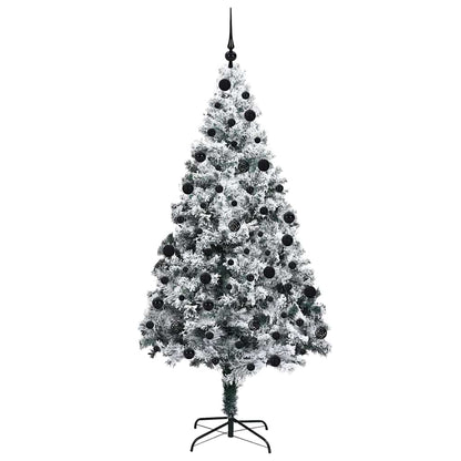 Artificial Christmas Tree with 300 LEDs with Stand Green 210 cm