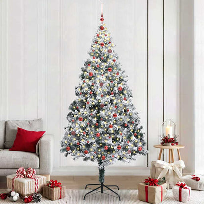 Artificial Christmas Tree with 300 LEDs with Stand Green 240 cm