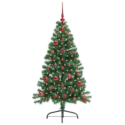 Artificial Pre-lit Christmas Tree Green 120 cm PVC