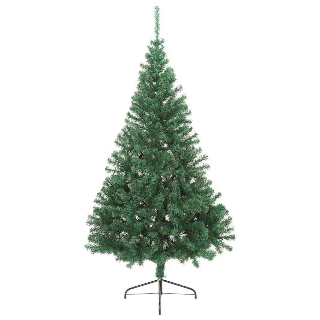 Artificial Christmas Tree with 300 LEDs Green 210 cm PVC