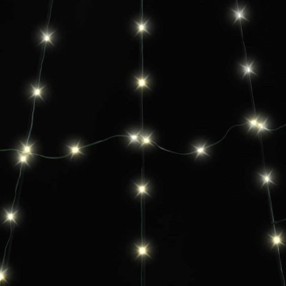 LED Christmas Tree with 112 LEDs Warm White 182 cm Metal
