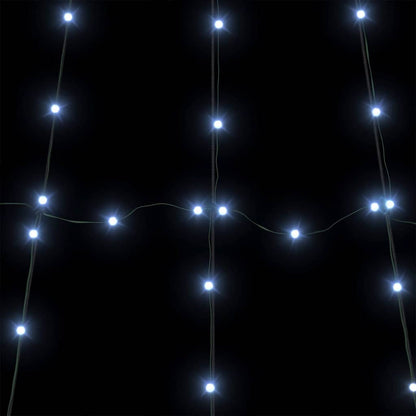 LED Christmas Tree with 112 LEDs Cool White 182 cm Metal