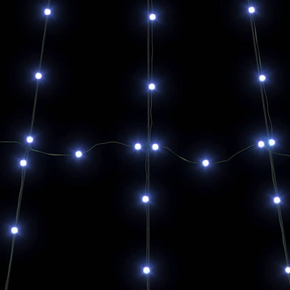 LED Christmas Tree with 112 LEDs Blue 182 cm Metal