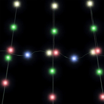 LED Christmas Tree with 168 LEDs Multicolour 306 cm Metal