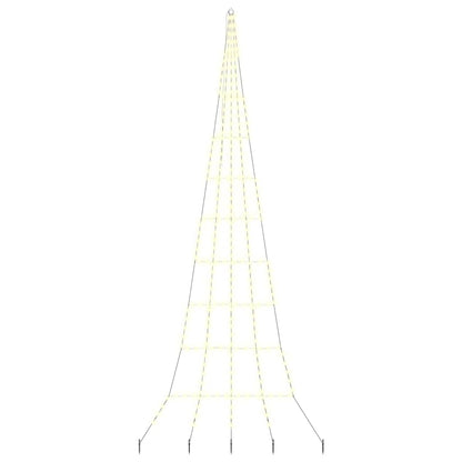 LED Christmas Tree with 276 LEDs Warm White 511 cm Metal