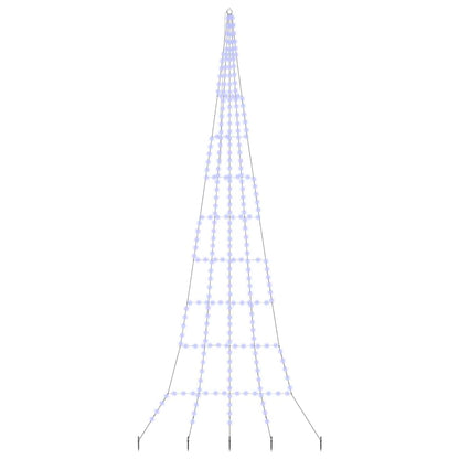 LED Christmas Tree with 276 LEDs Blue 511 cm Metal