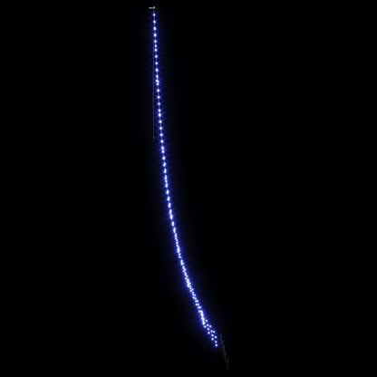 LED Christmas Tree with 276 LEDs Blue 511 cm Metal