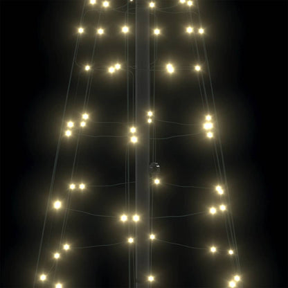 LED Christmas Tree with 390 LEDs Warm White 250 cm Iron