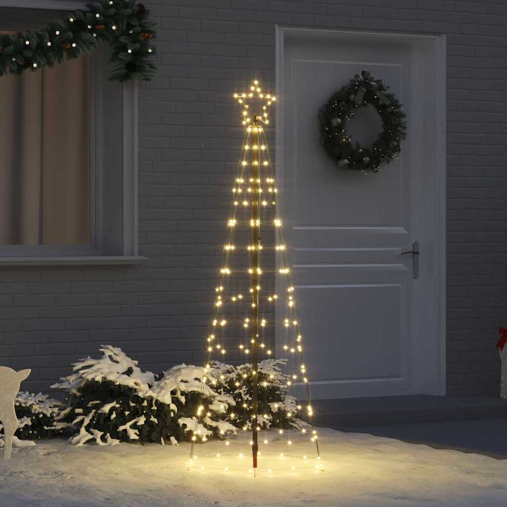 LED Christmas Tree with 390 LEDs Warm White 250 cm Iron