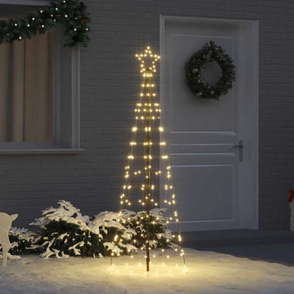 LED Christmas Tree with 390 LEDs Warm White 250 cm Iron
