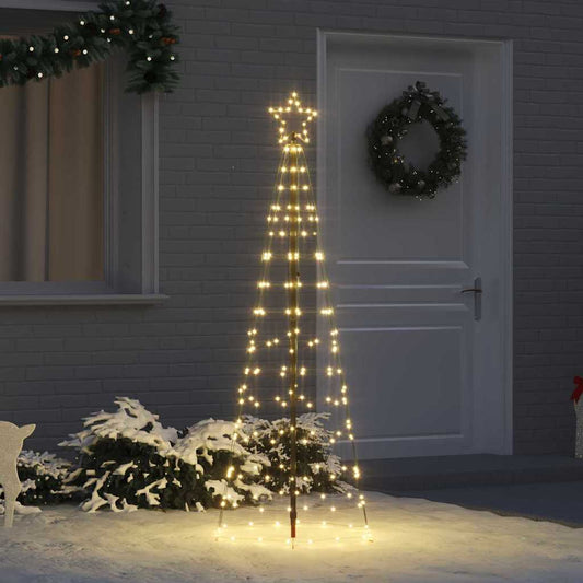 LED Christmas Tree with 390 LEDs Warm White 250 cm Iron