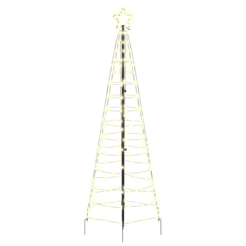 LED Christmas Tree with 390 LEDs Warm White 250 cm Iron