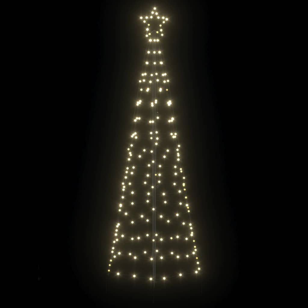 LED Christmas Tree with 390 LEDs Warm White 250 cm Iron