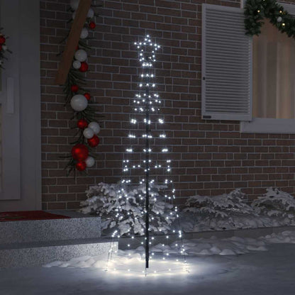 LED Christmas Tree with 390 LEDs Cool White 250 cm Iron