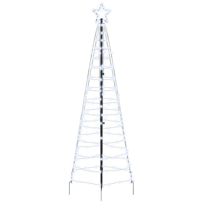 LED Christmas Tree with 390 LEDs Cool White 250 cm Iron