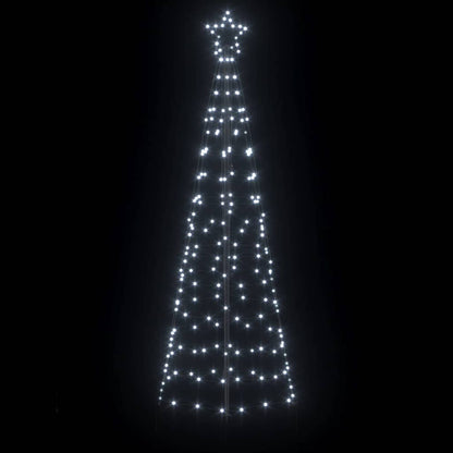 LED Christmas Tree with 390 LEDs Cool White 250 cm Iron