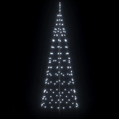 LED Christmas Tree with 390 LEDs Cool White 250 cm Iron