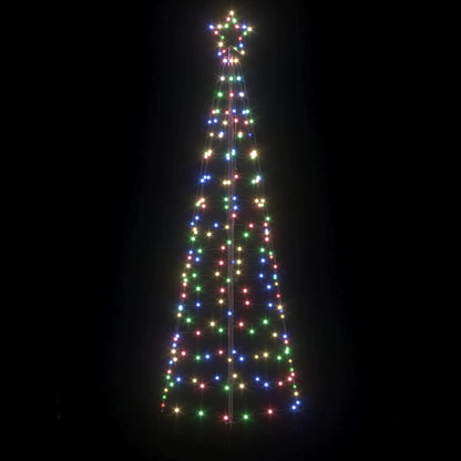 LED Christmas Tree with 390 LEDs Multicolour 250 cm Iron