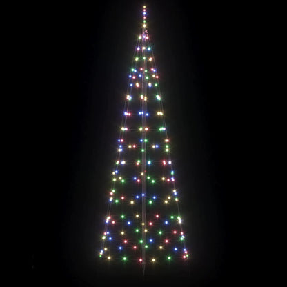 LED Christmas Tree with 390 LEDs Multicolour 250 cm Iron