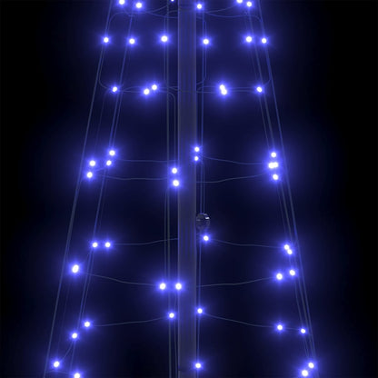 LED Christmas Tree with 390 LEDs Blue 250 cm Iron