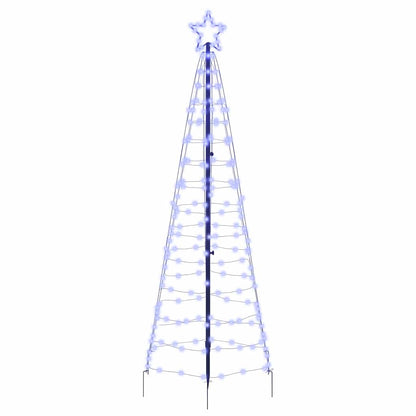 LED Christmas Tree with 390 LEDs Blue 250 cm Iron