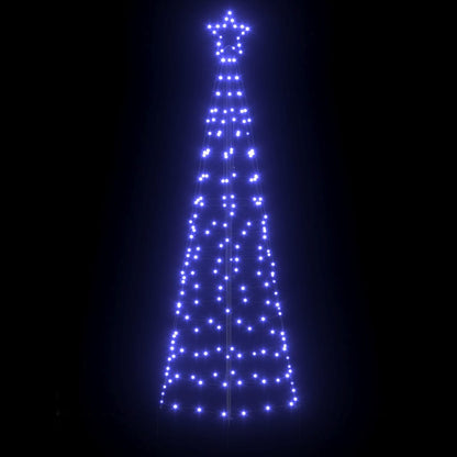 LED Christmas Tree with 390 LEDs Blue 250 cm Iron
