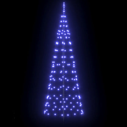 LED Christmas Tree with 390 LEDs Blue 250 cm Iron