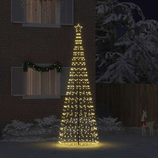 LED Christmas Tree with 800 LEDs Warm White 400 cm Iron