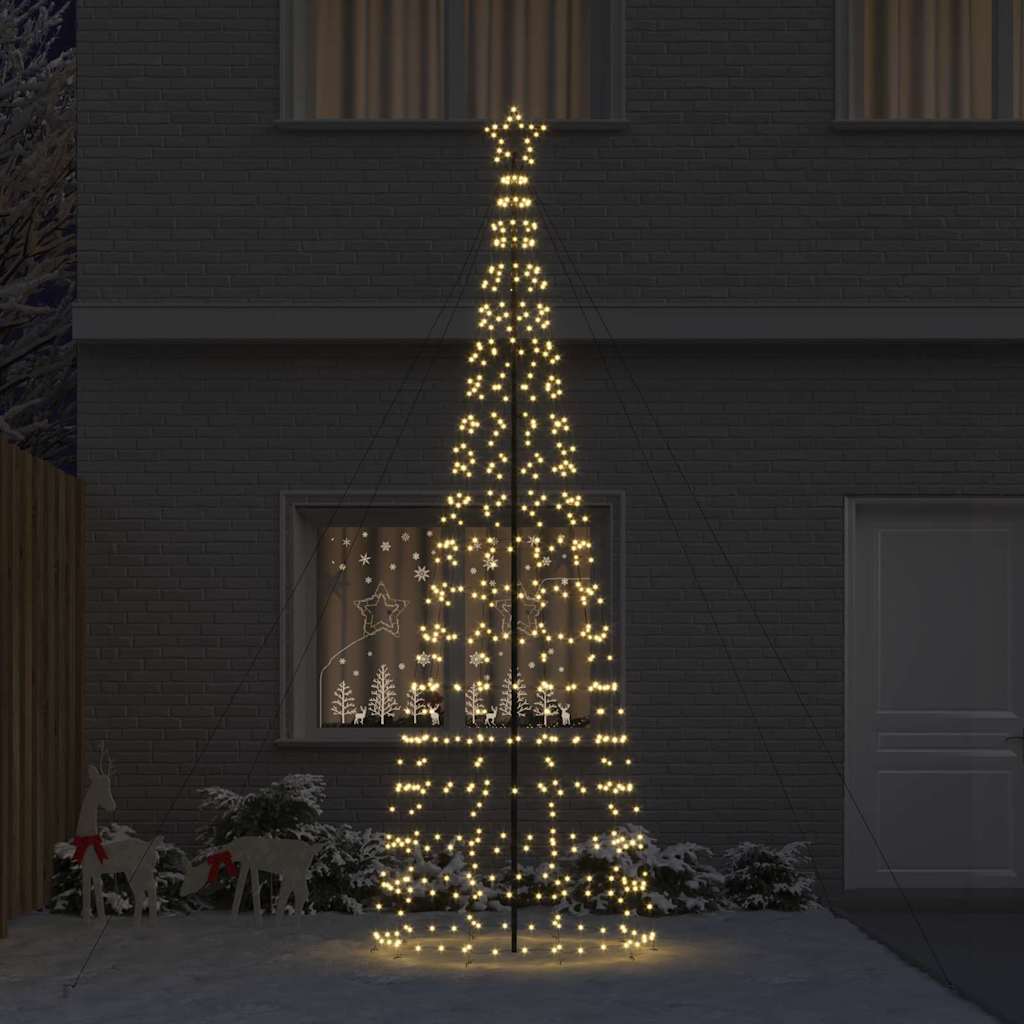 LED Christmas Tree with 800 LEDs Warm White 400 cm Iron