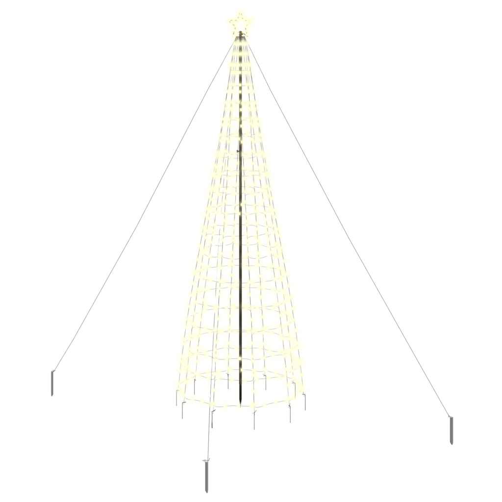 LED Christmas Tree with 800 LEDs Warm White 400 cm Iron