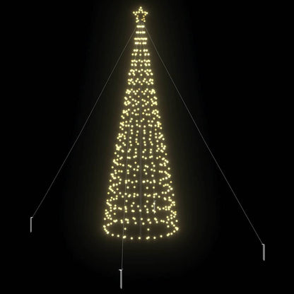 LED Christmas Tree with 800 LEDs Warm White 400 cm Iron