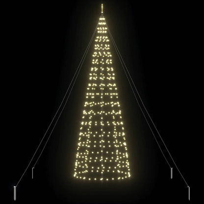 LED Christmas Tree with 800 LEDs Warm White 400 cm Iron