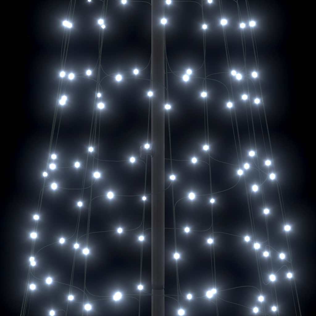 LED Christmas Tree with 800 LEDs Cool White 400 cm Iron