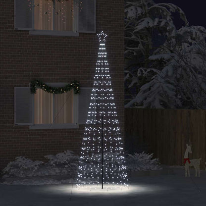 LED Christmas Tree with 800 LEDs Cool White 400 cm Iron