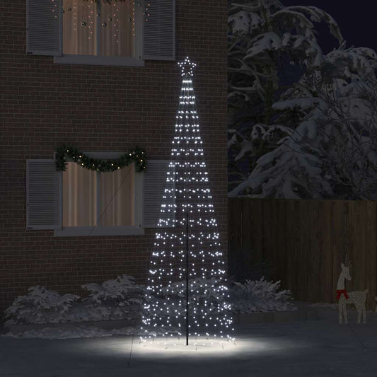 LED Christmas Tree with 800 LEDs Cool White 400 cm Iron