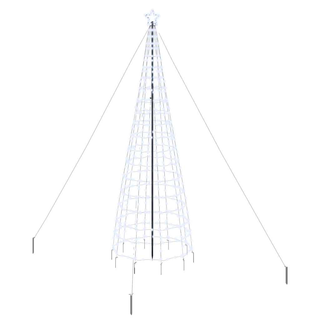 LED Christmas Tree with 800 LEDs Cool White 400 cm Iron
