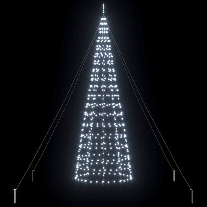 LED Christmas Tree with 800 LEDs Cool White 400 cm Iron